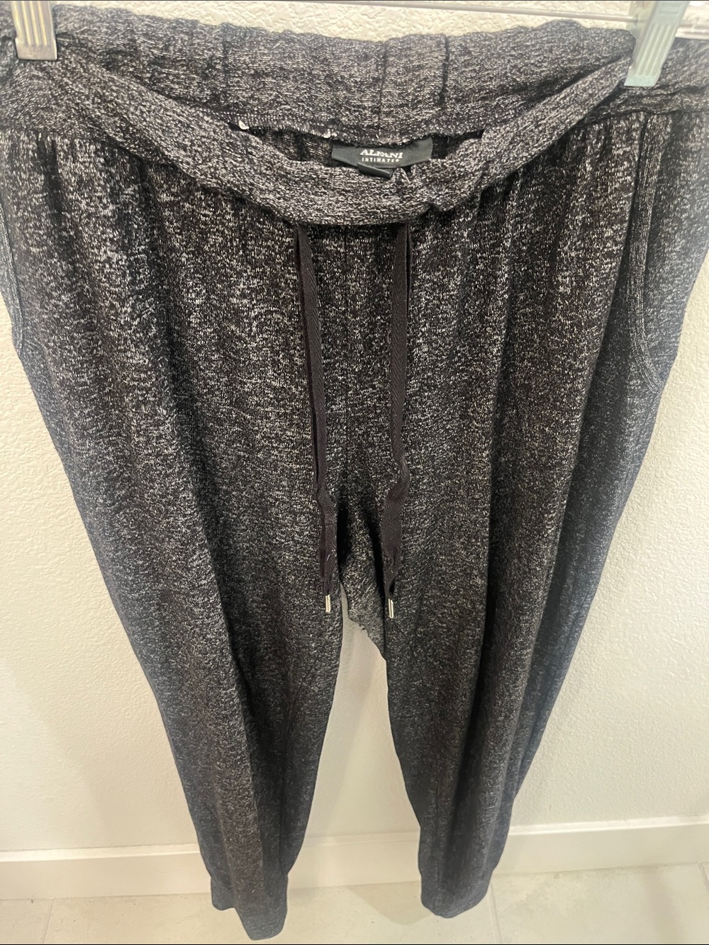Alfani Intimates L Charcoal Heather Relaxed Joggers